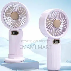 DM79 Handheld Portable Fan, Kids' Air Cooling Fan Foldable USB Powered