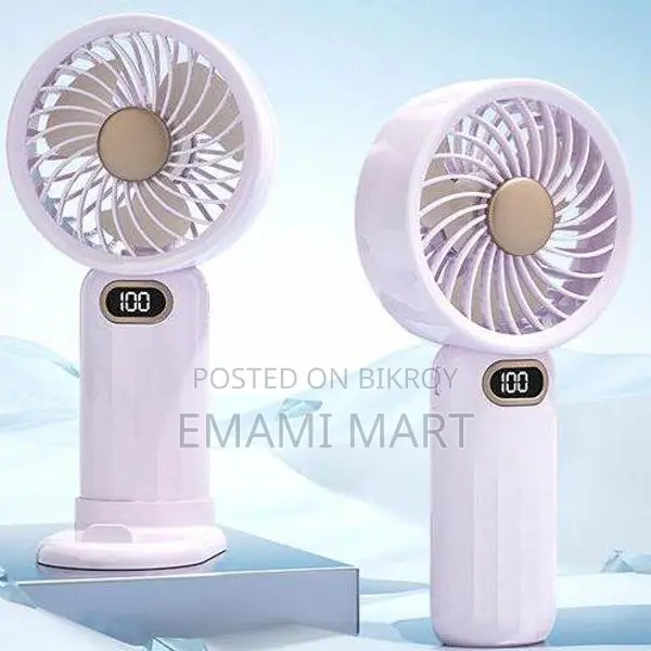DM79 Handheld Portable Fan, Kids' Air Cooling Fan Foldable USB Powered