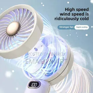 DM79 Handheld Portable Fan, Kids' Air Cooling Fan Foldable USB Powered
