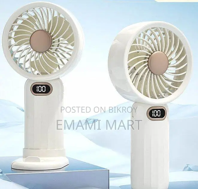 DM79 Handheld Portable Fan, Kids' Air Cooling Fan Foldable USB Powered