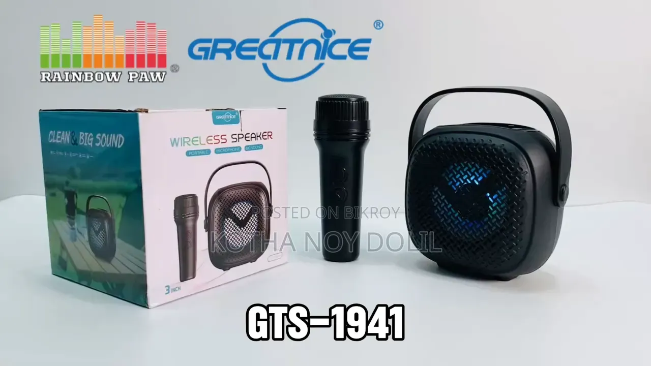 Portable Wireless Bluetooth Speaker With Microphone