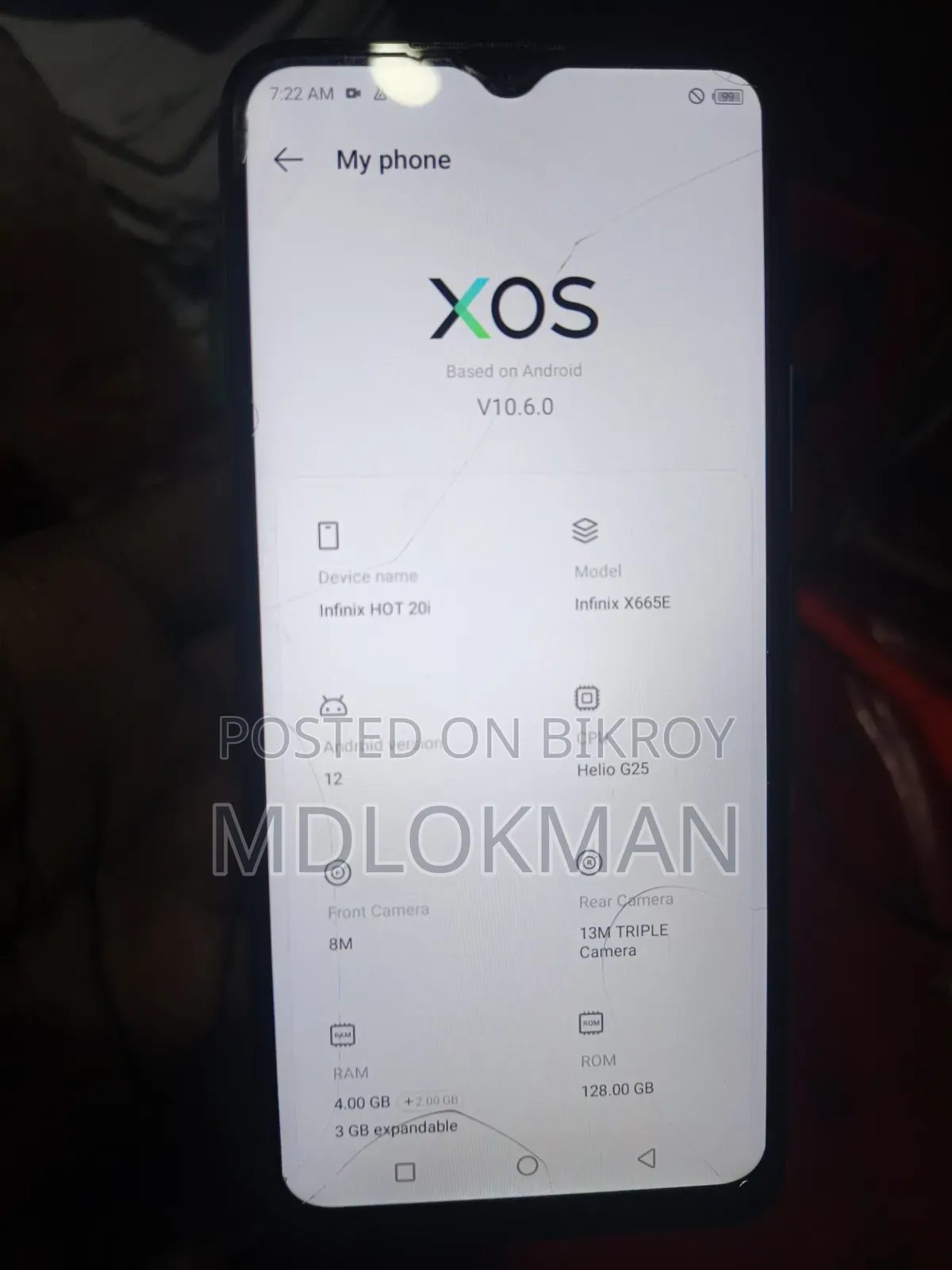 Infinix Hot 20i 128 GB Blue