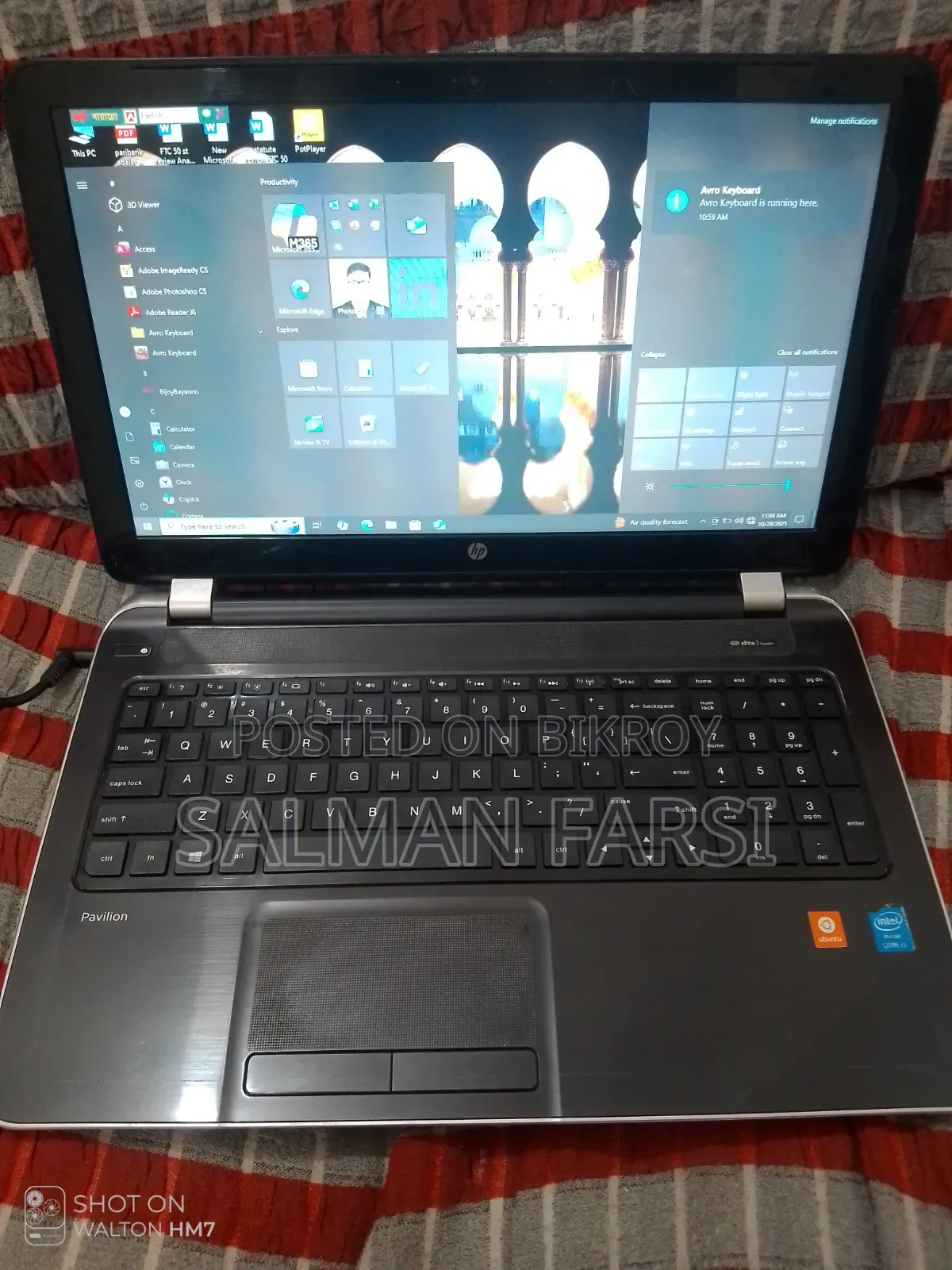 Laptop HP Pavilion G7 4GB Intel Core i5 HDD+SSD 512GB