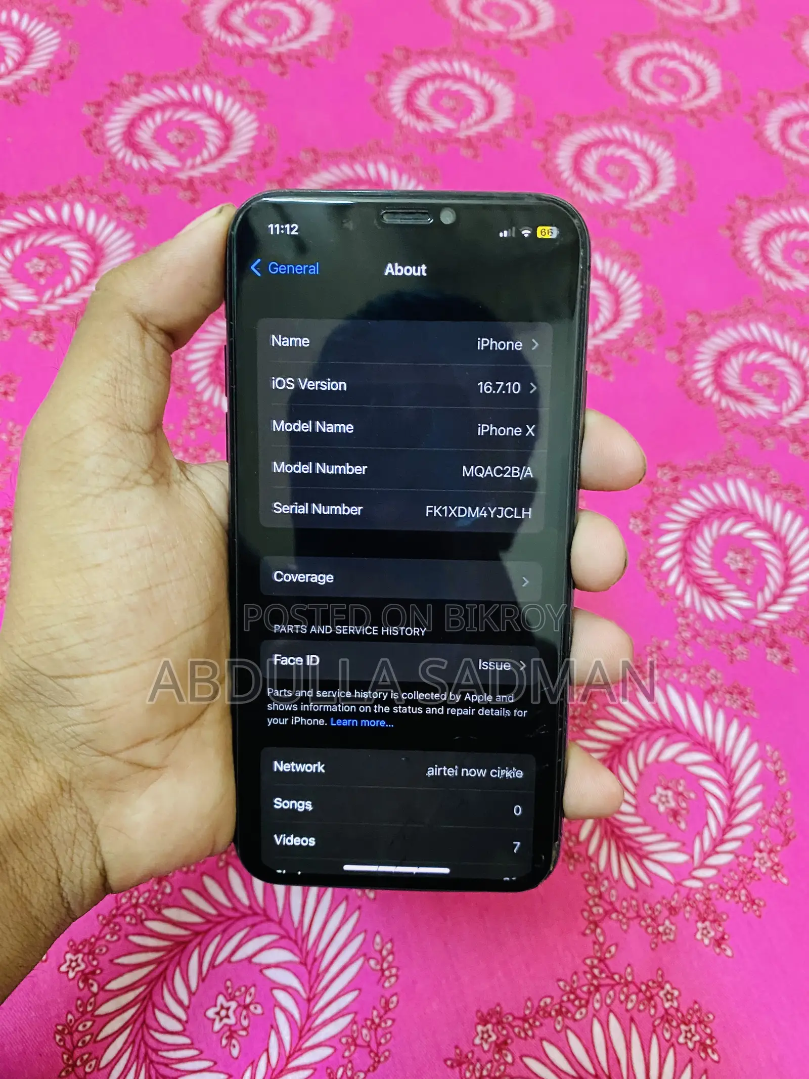 Apple iPhone X 64 GB Black