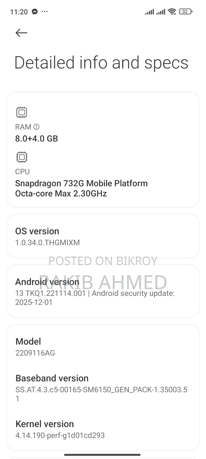 Xiaomi Redmi Note 12 Pro 4G 256 GB Black