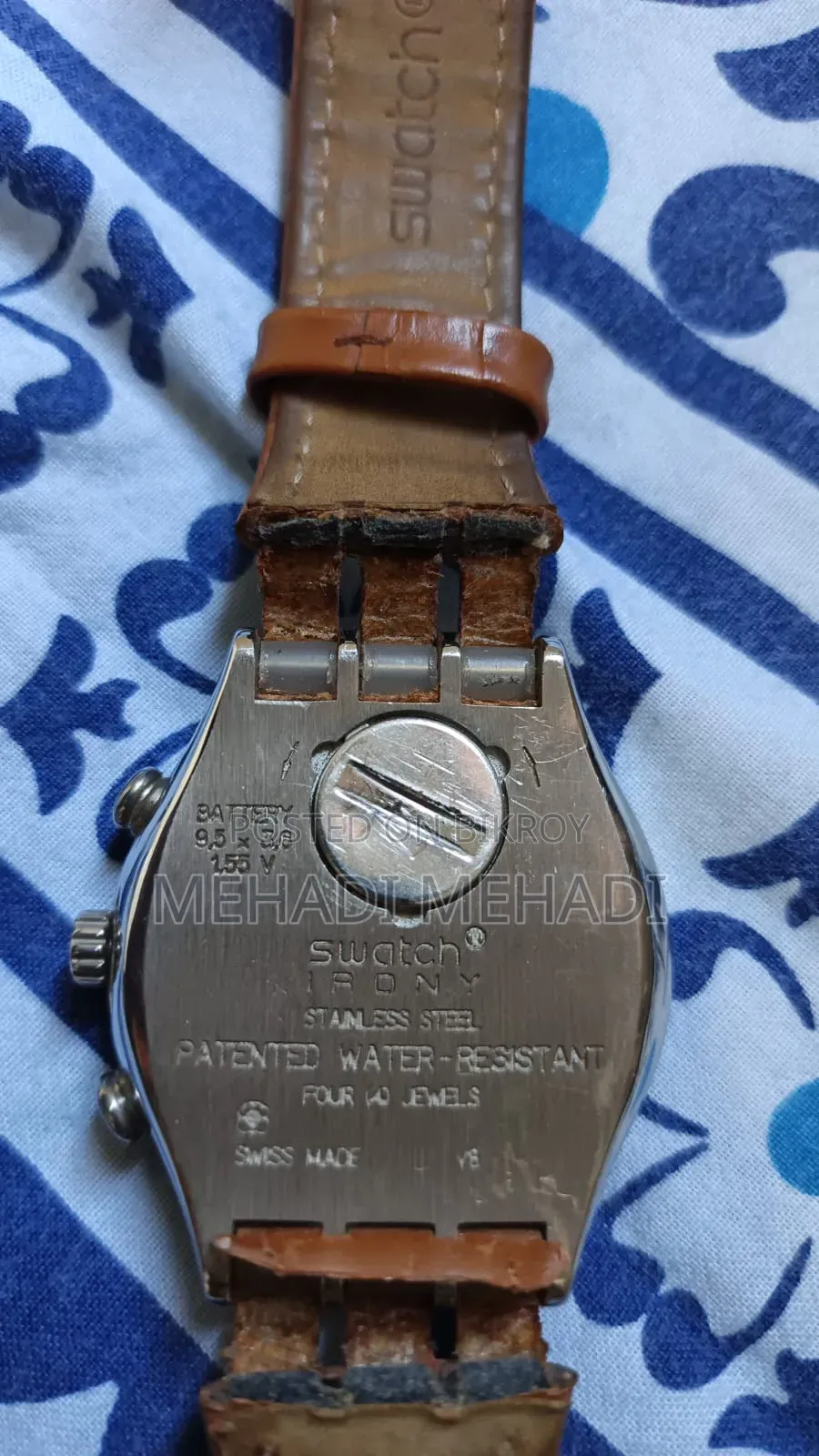 Swatch, Irony,Stainless Steel,  Water Resistant - 4Jewels,Swiss Made
