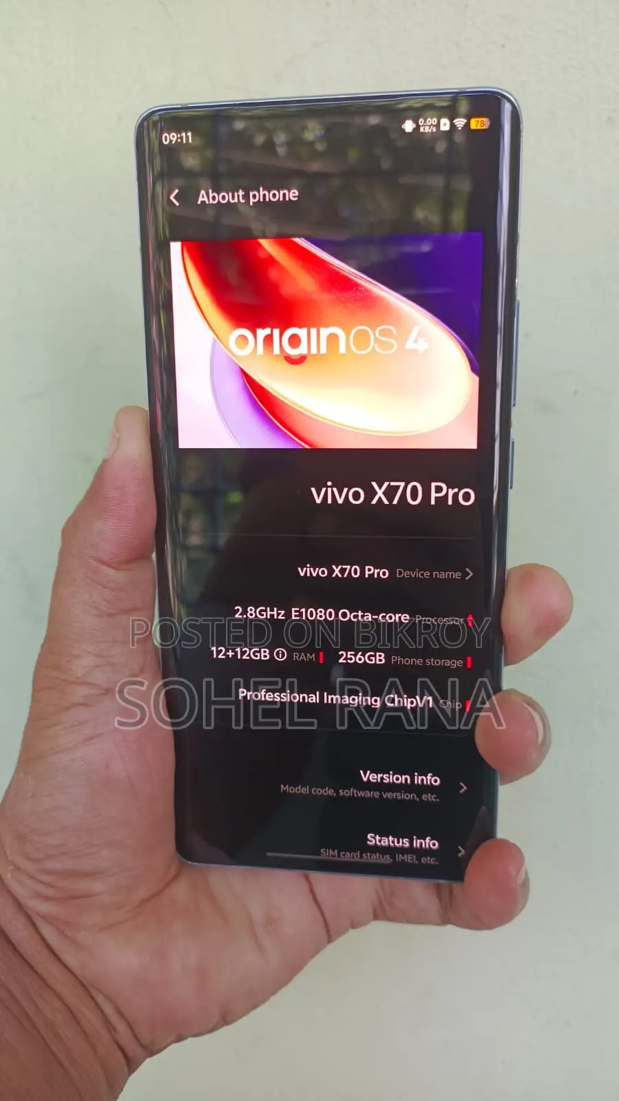 Vivo X70 Pro 256 GB Purple