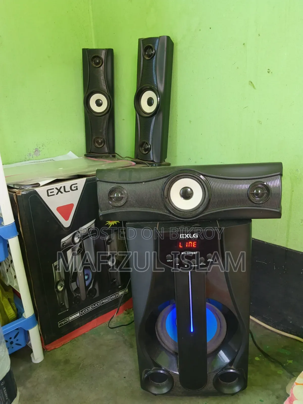 EXLG MS-9002BT Bluetooth Sound System | Almost New | Full Box + Remote