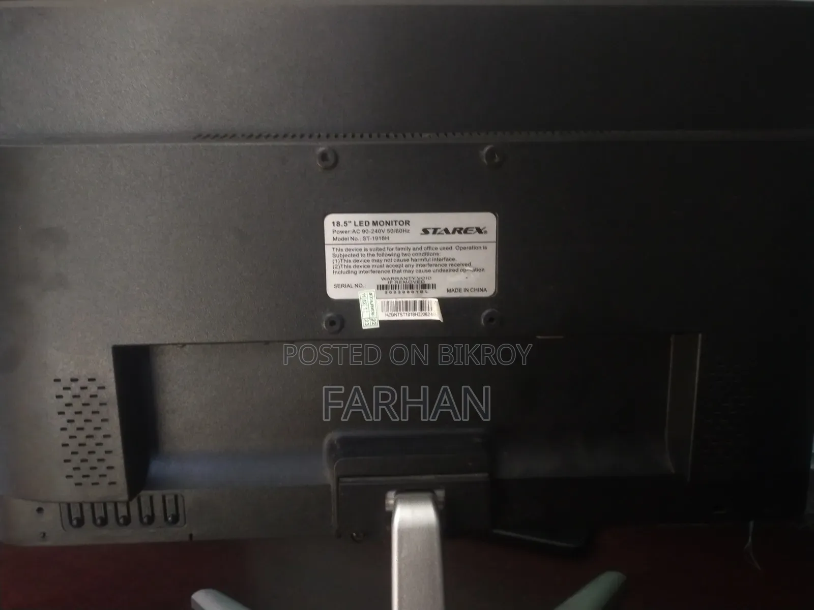 Starex 75Hz 19" LED Monitor