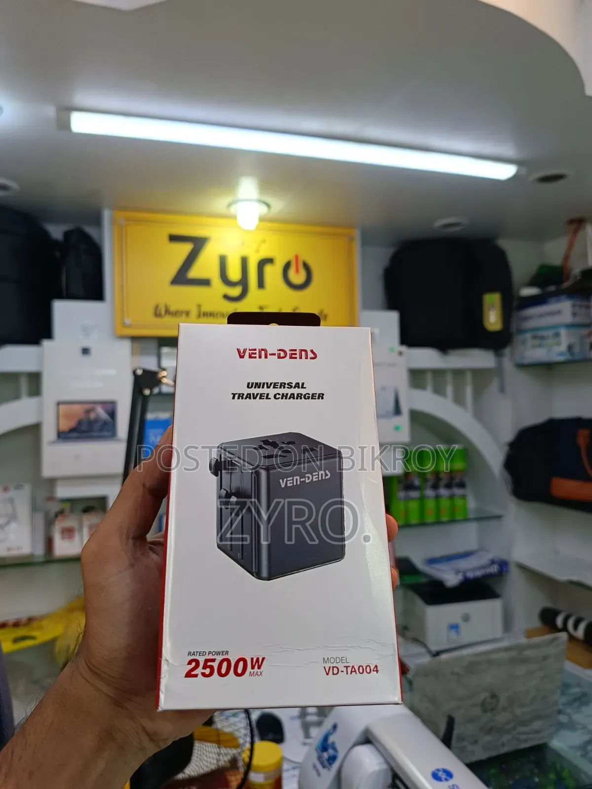 VEN-DENS Universal Travel Charger (Model: VD-TA004)