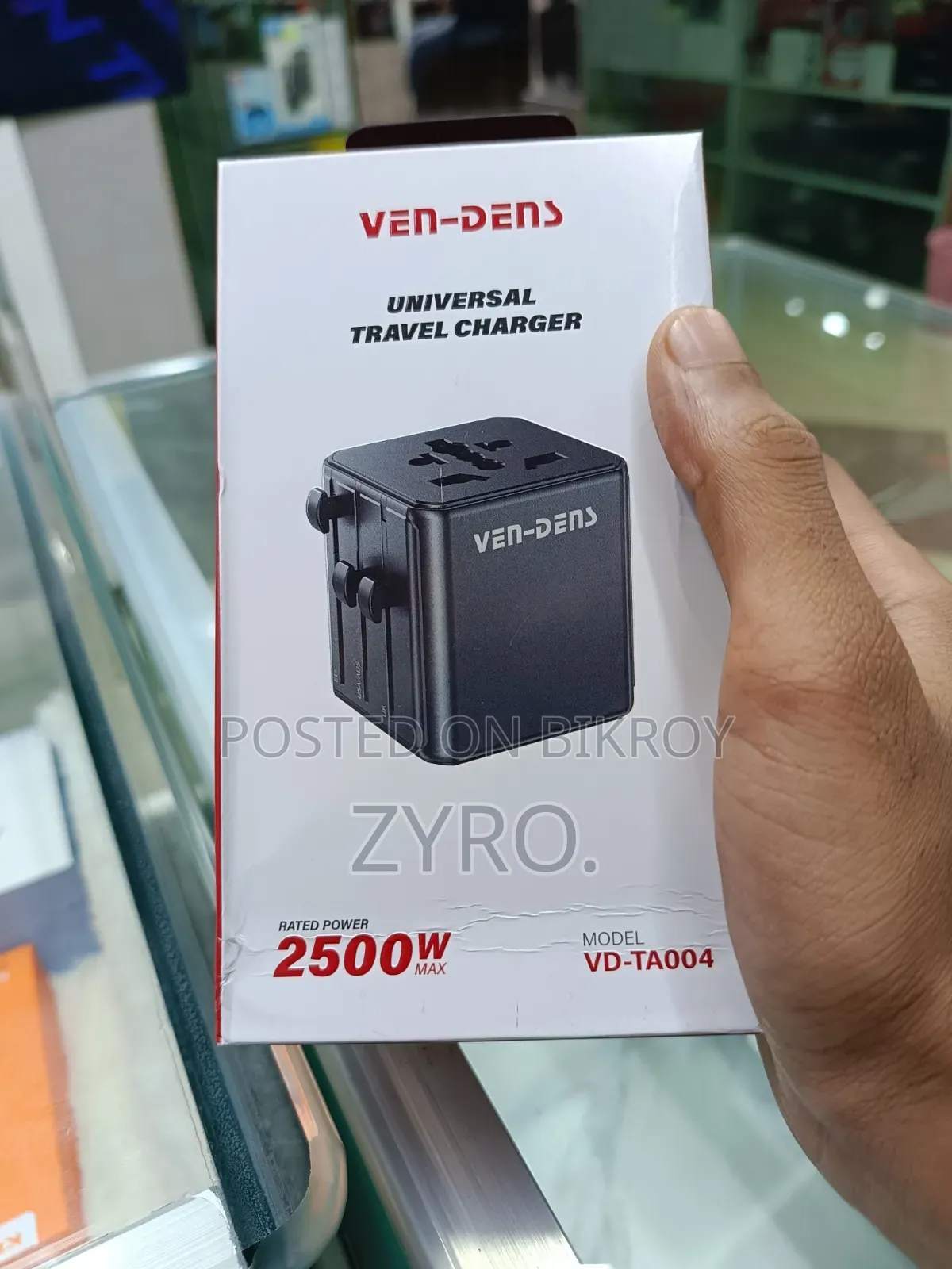 VEN-DENS Universal Travel Charger (Model: VD-TA004)