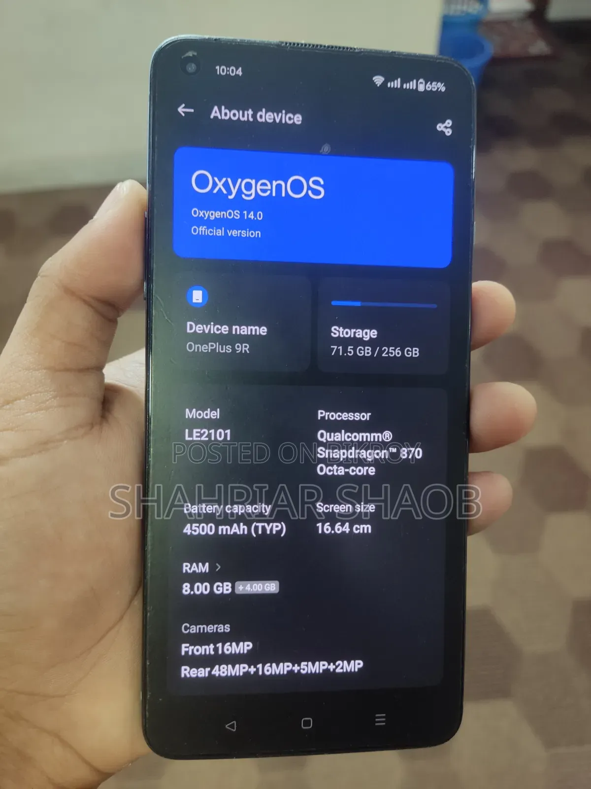 OnePlus 9R 256 GB Blue