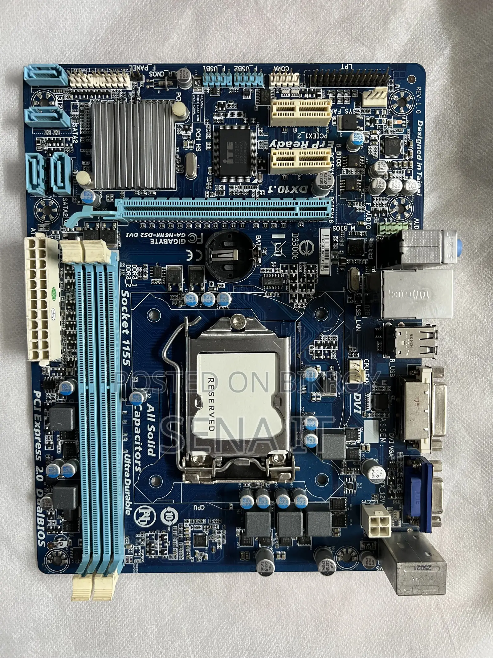 Gigabyte H61 Motherboard – Used