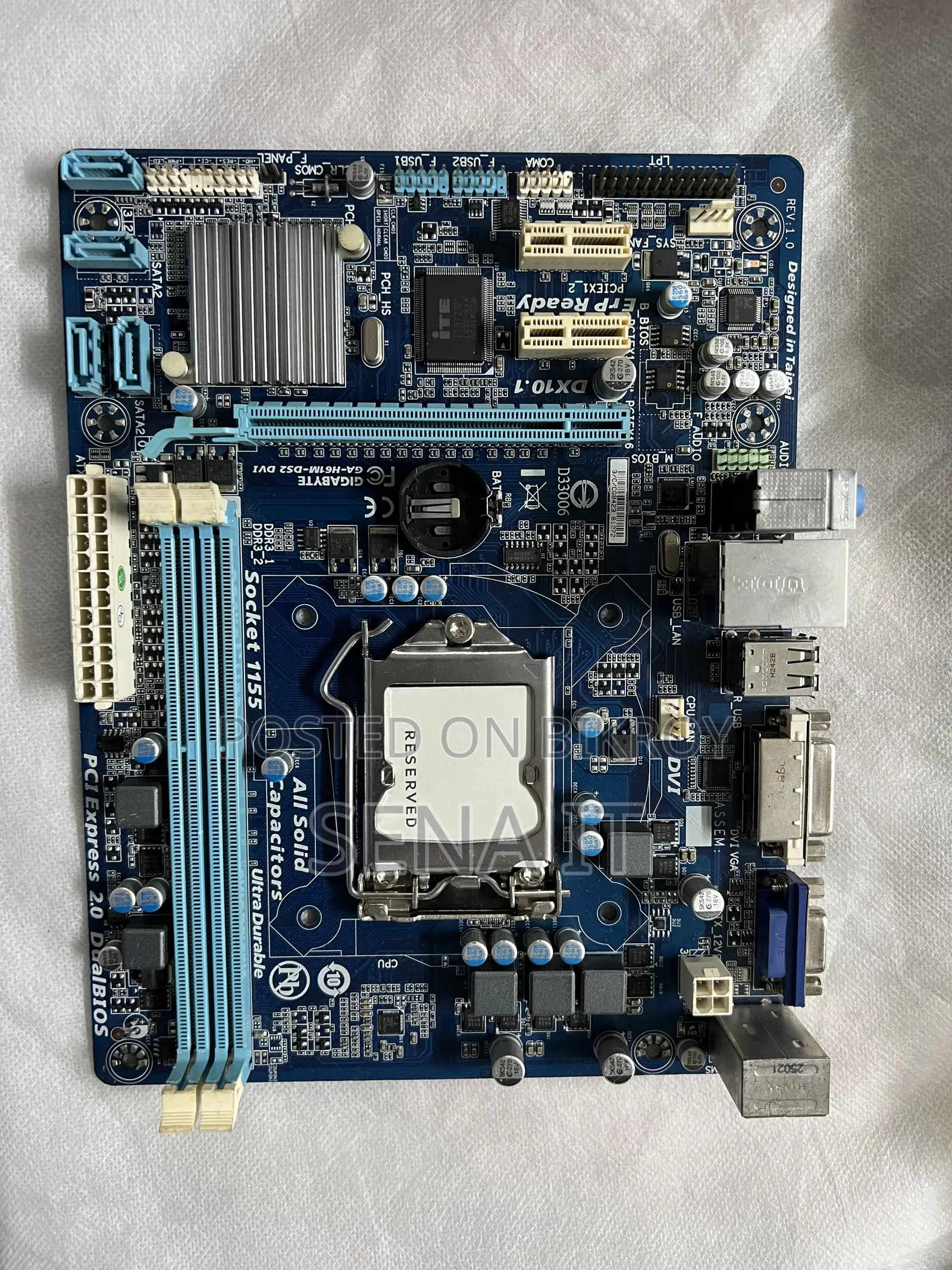 Gigabyte H61 Motherboard – Used