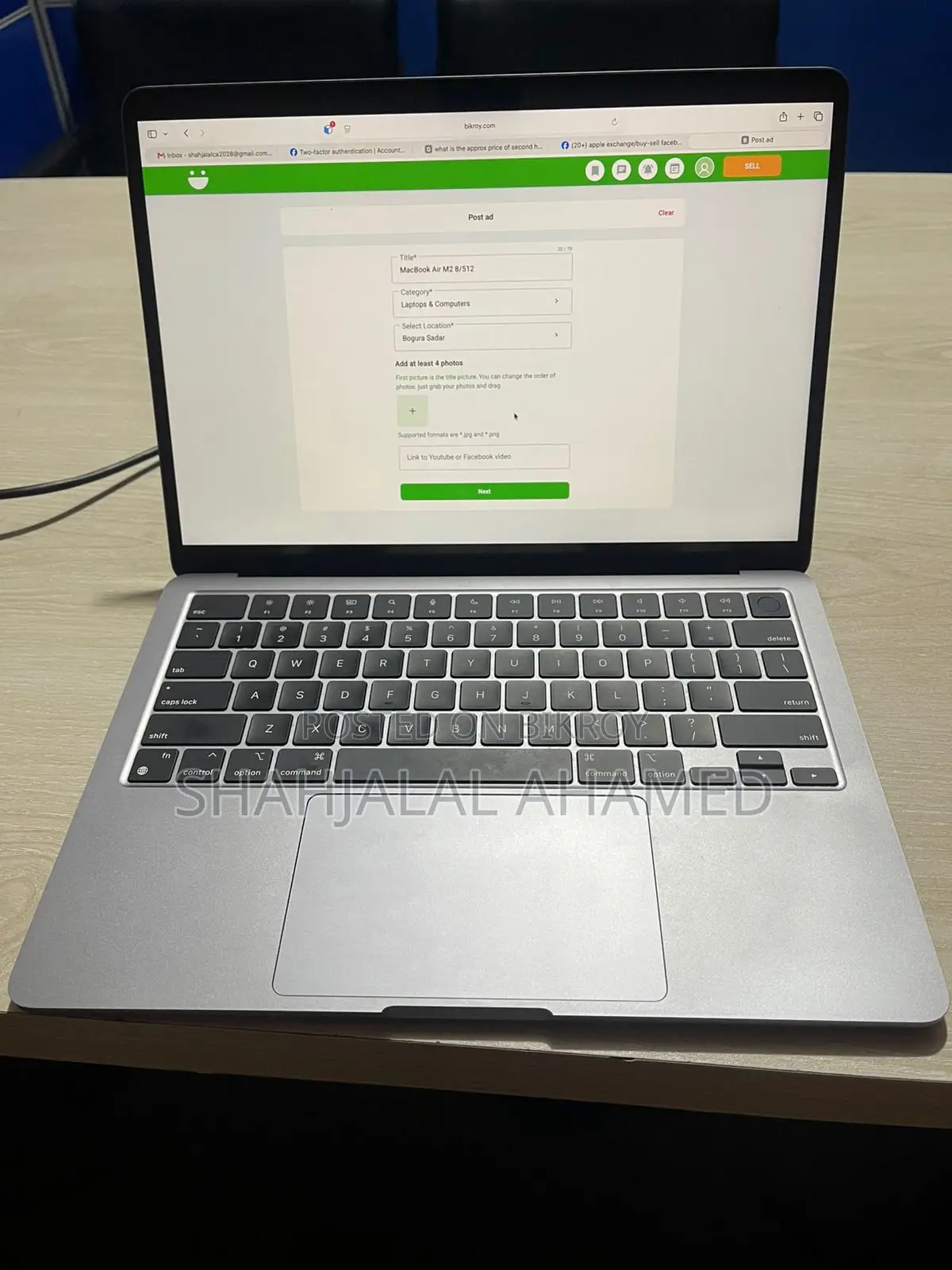 Laptop Apple MacBook Air 2022 M2 8GB Apple M2 SSD 512GB