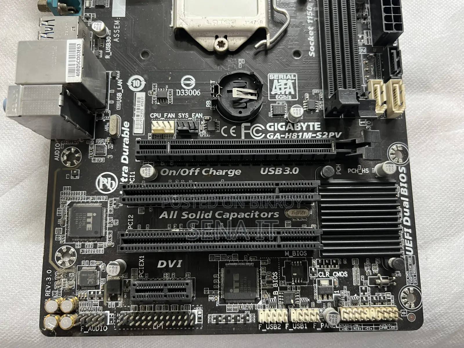 Gigabyte H81 Motherboard – Used