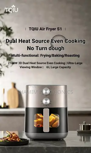 TQIU Air Fryer S1 6L Double Heating