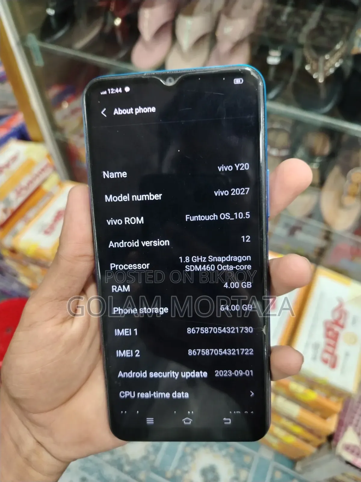 Vivo Y20 64 GB Blue