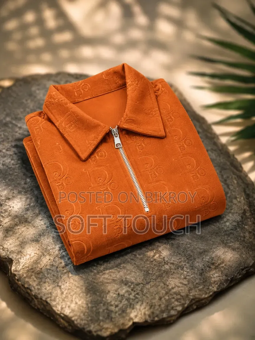 Monogram Quarter-Zip Polo Shirt