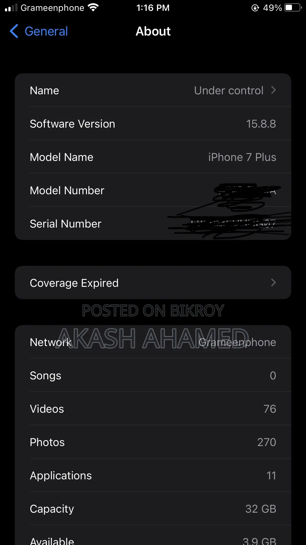 Apple iPhone 7 Plus 32 GB Rose Gold
