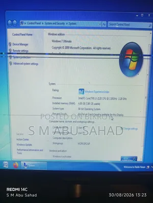 Desktop Computer 4GB Intel Core i3 SSD 128GB
