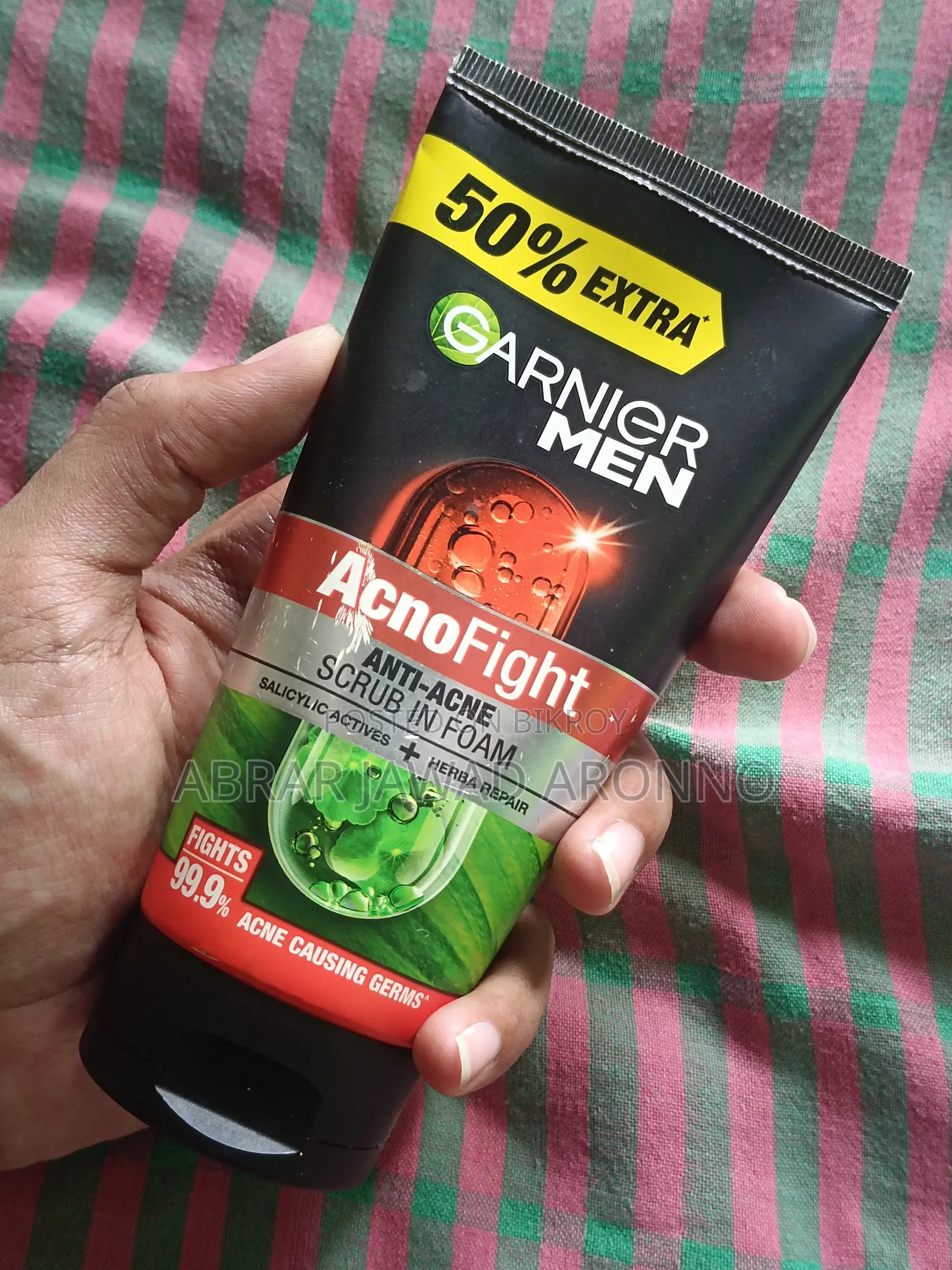GARNIER MEN New Acno Fight Facewash || 150ml. Thai Imported Original.