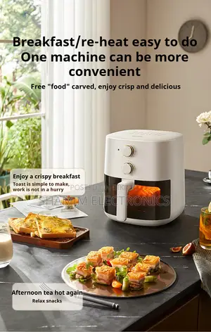 TQIU Air Fryer V2 5L 1500W Dual Knob Control