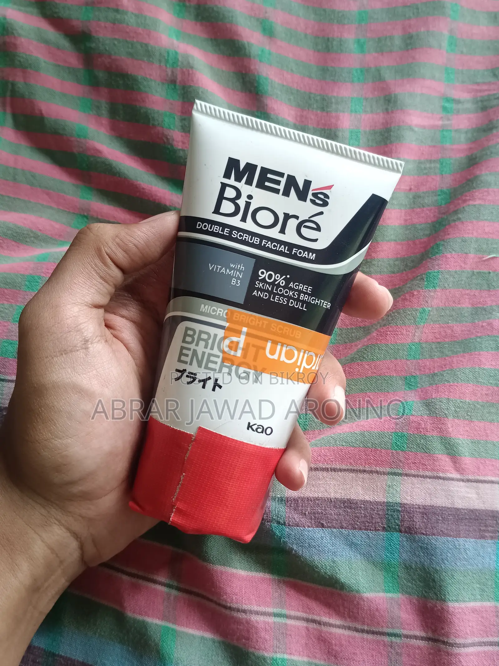 Men's Bioré Foaming Face-Wash || 100g. Thai Imported Original & Intact