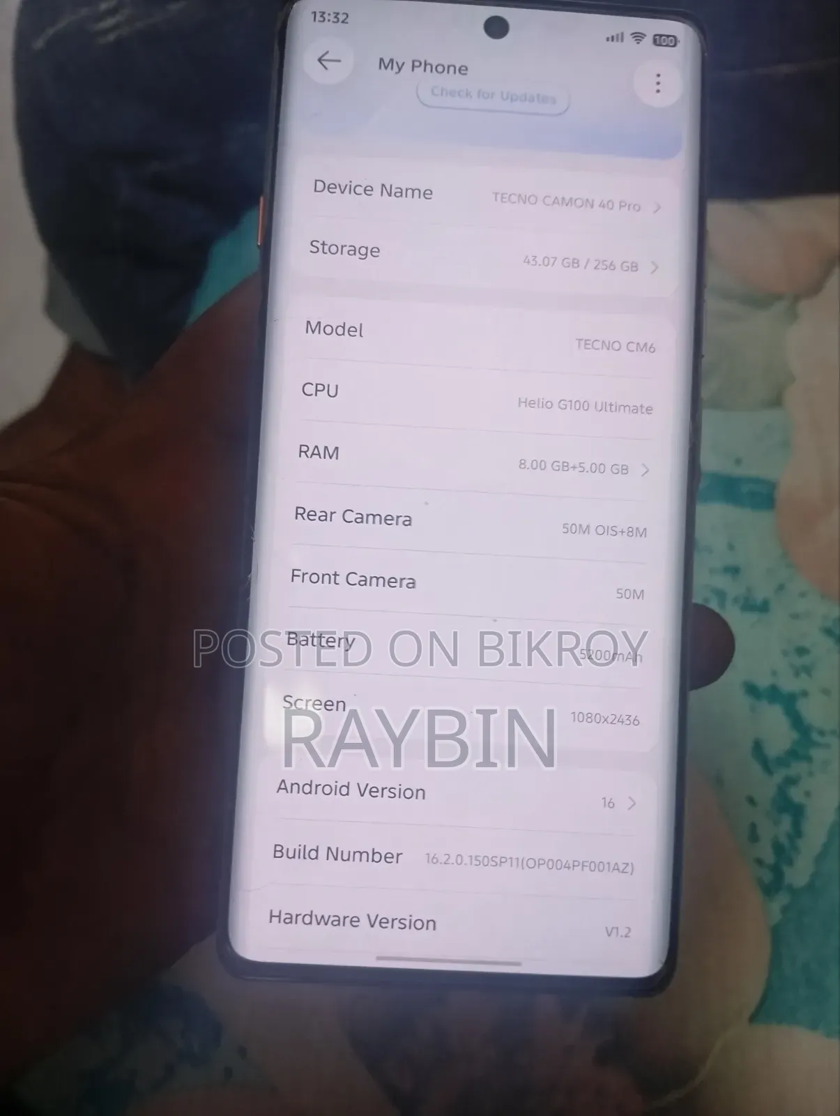 Tecno Camon 40 Pro 5G 256 GB White