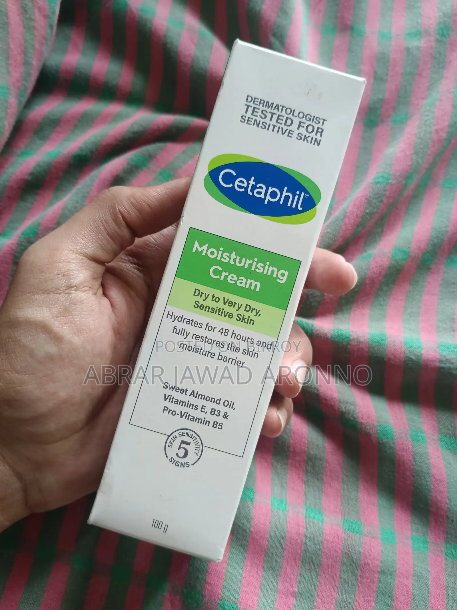 Cetaphil Moisturizing Cream || 100g. Intact & Original. Thai Imported.