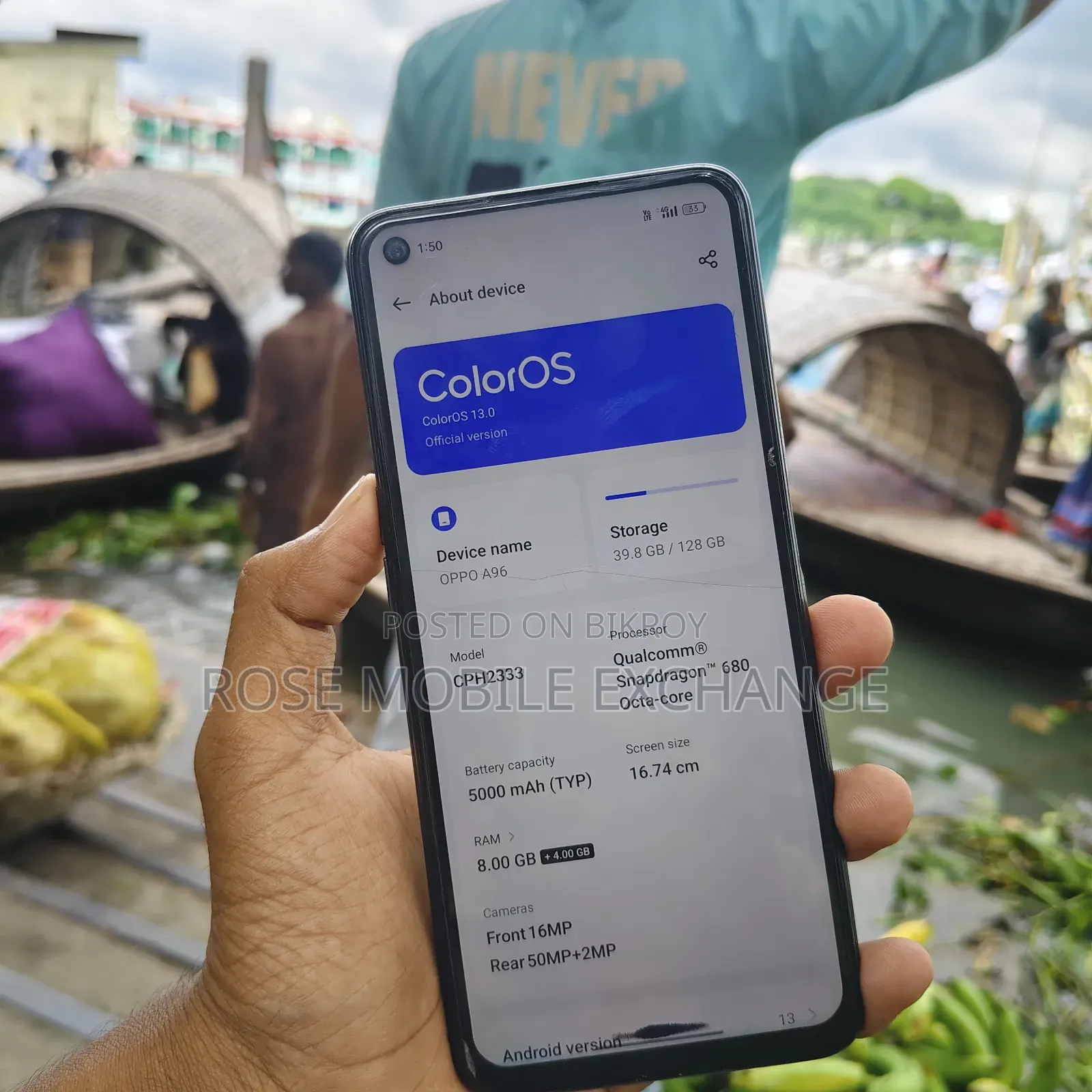 Oppo A96 128 GB Black