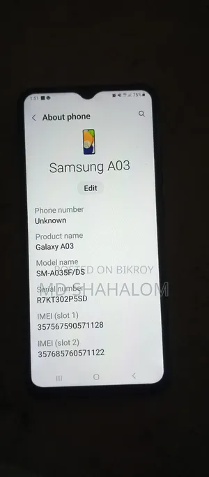 Samsung Galaxy A03 64 GB Black