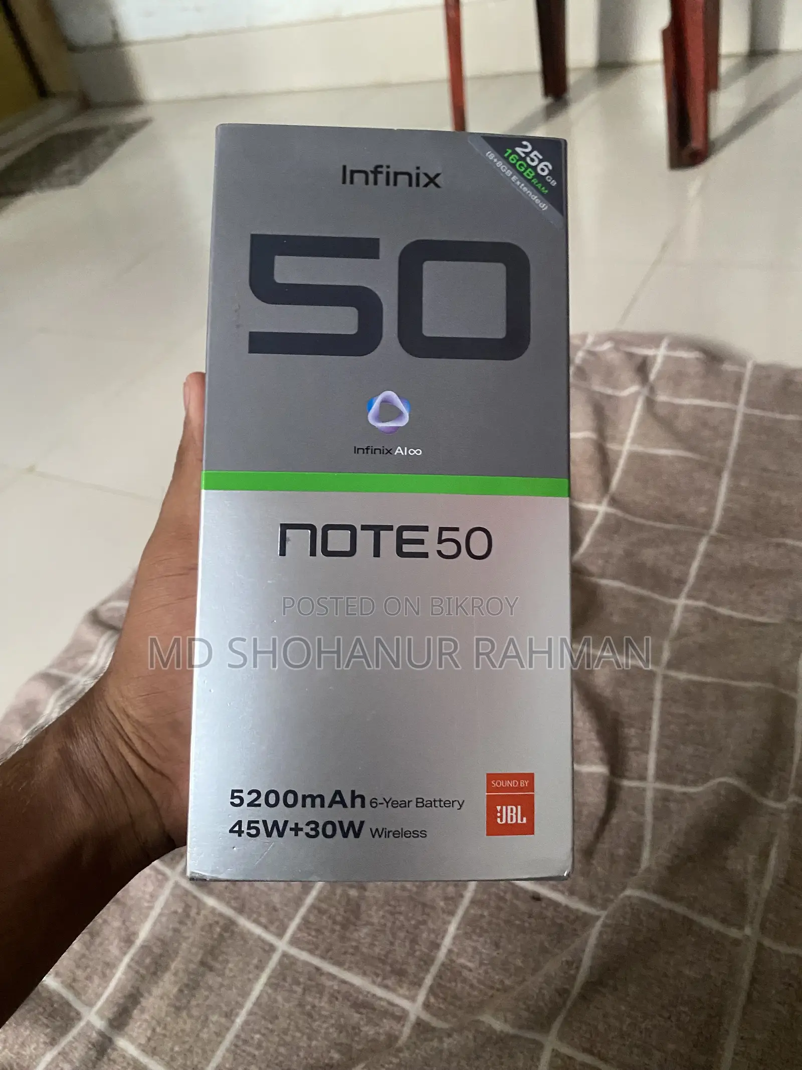 Infinix Note 50 4G 256 GB Bronze
