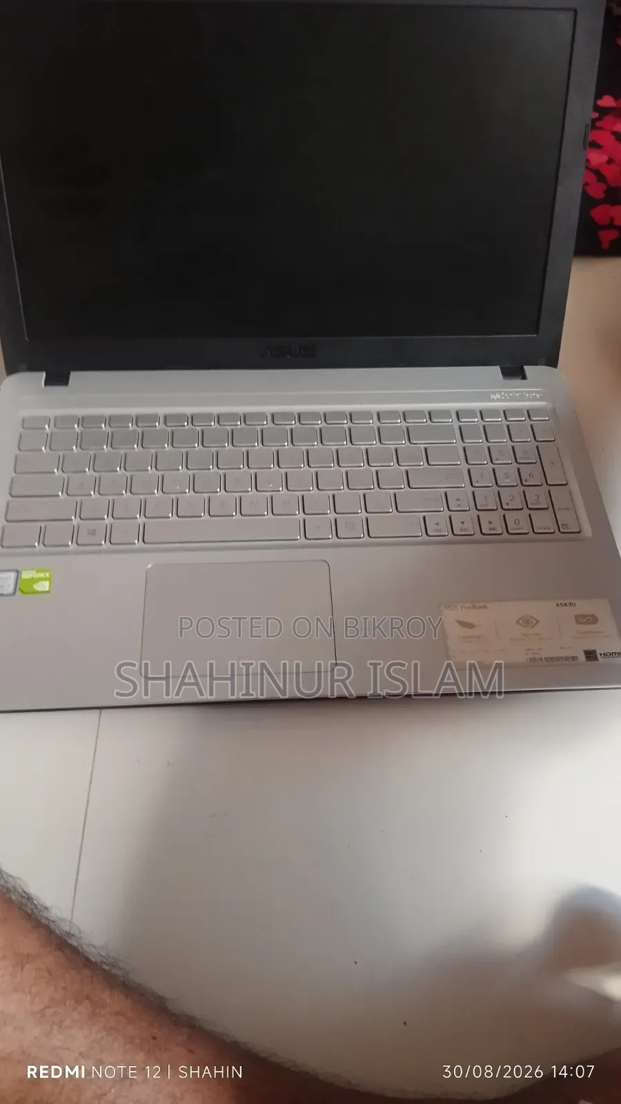 Laptop Asus VivoBook X540SA 4GB Intel Core i3 HDD 1T