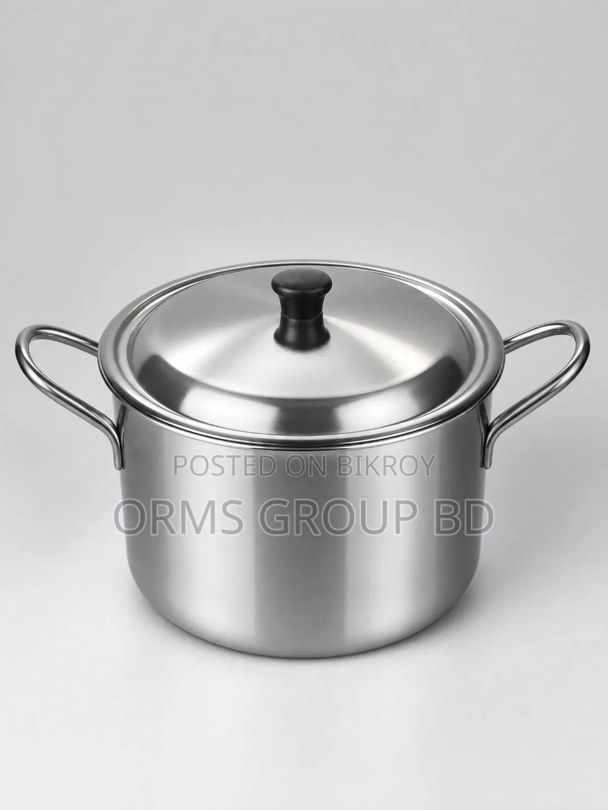 Stainless Steel Induction Sauce Pot With RQ and Handle - 24cm- Silver