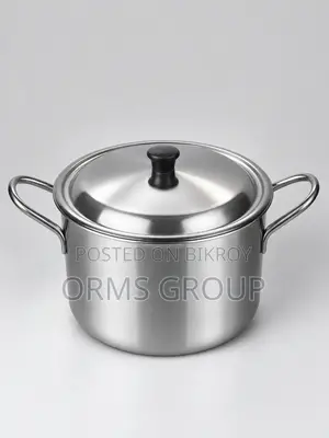 Stainless Steel Induction Sauce Pot With RQ and Handle - 24cm- Silver