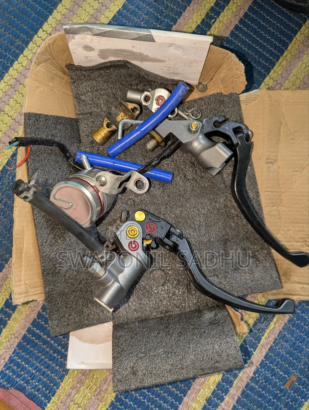 Brembo Style Motorcycle Brake & Clutch Master Cylinder Set