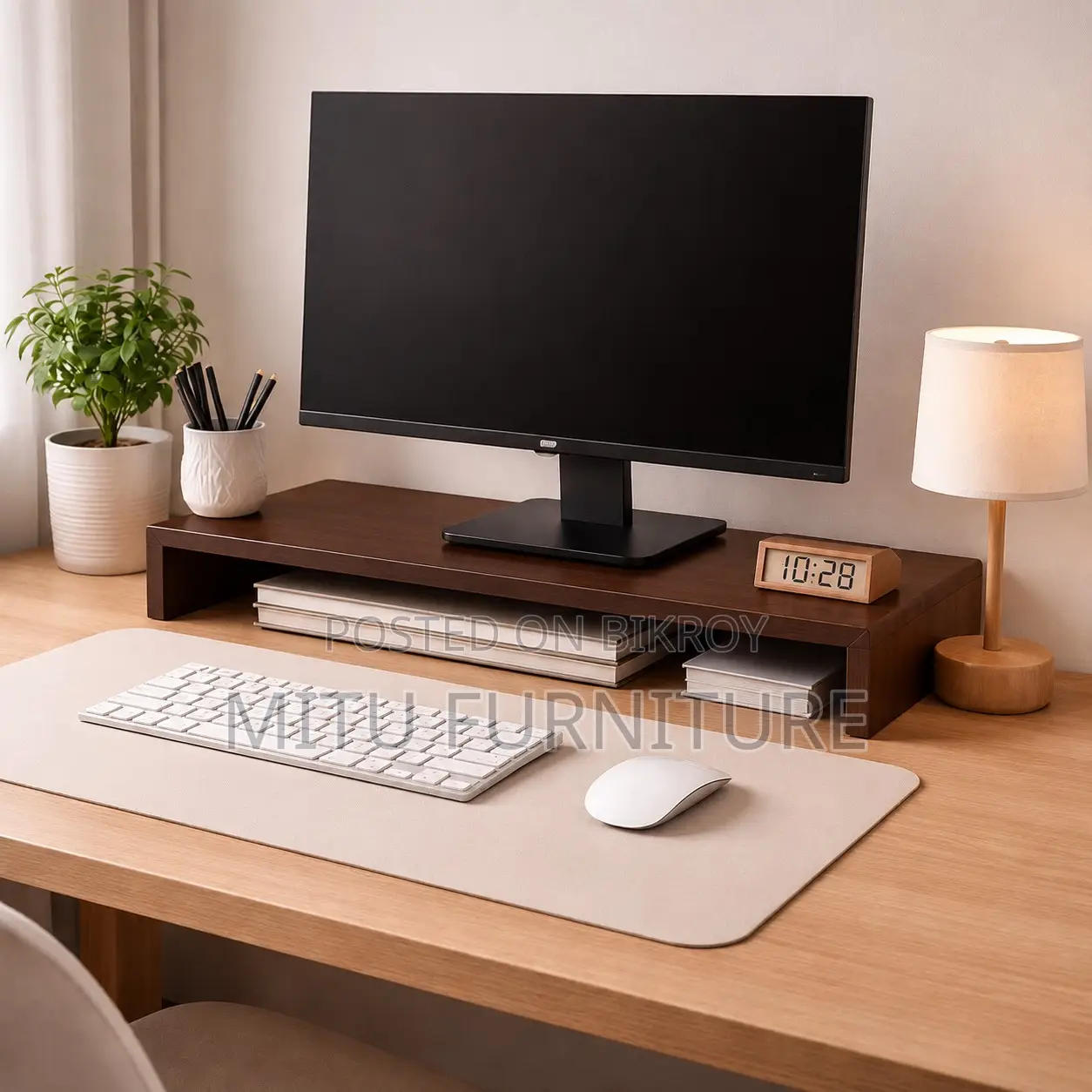 Wooden Monitor Stand