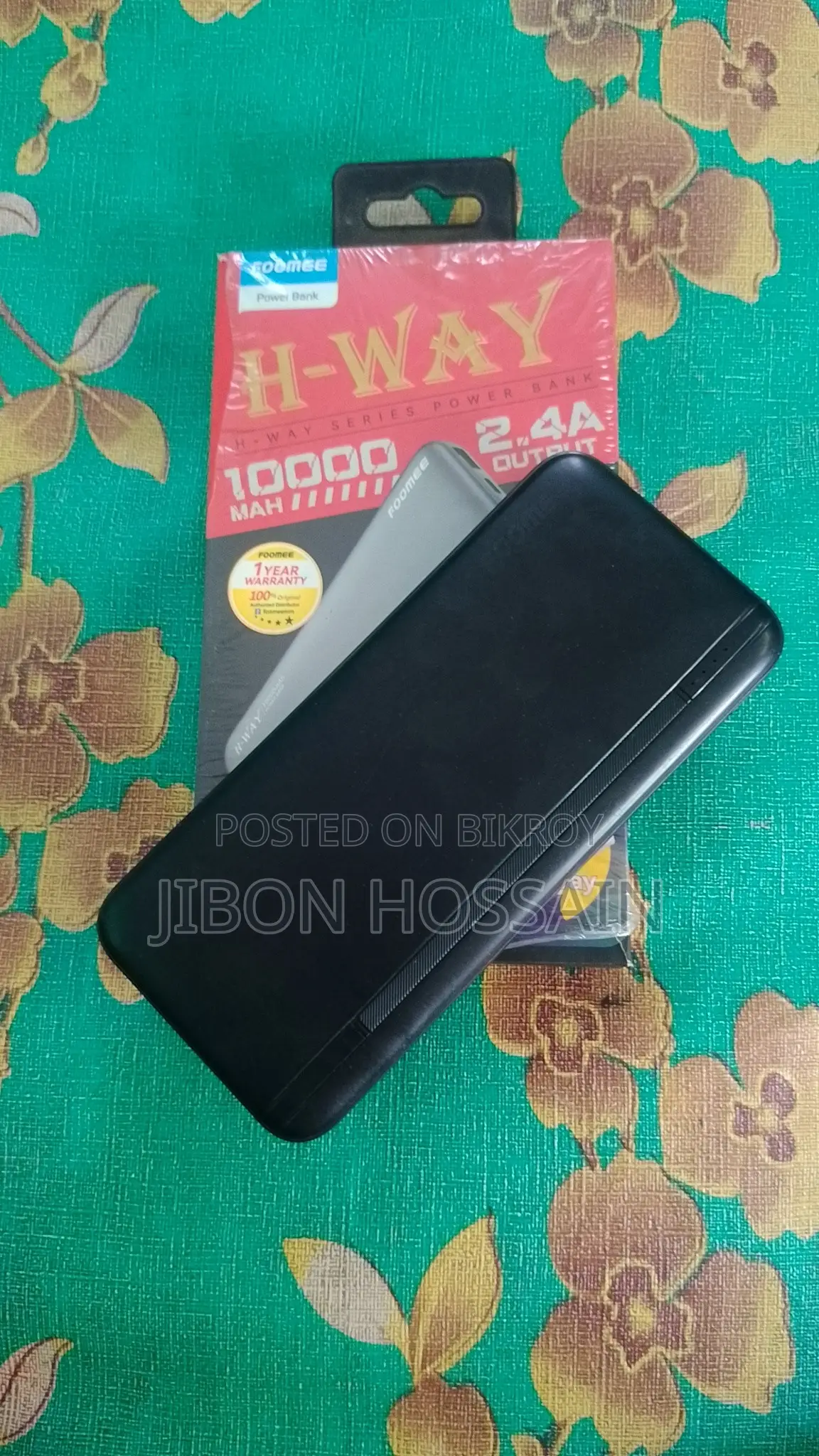 H-Way 10000 MAH,,2.4A Output Power Bank Sell Hobe With Box