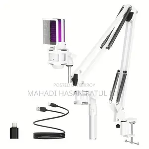 Zeal Sound RGB White Microphone. Inported From Japan