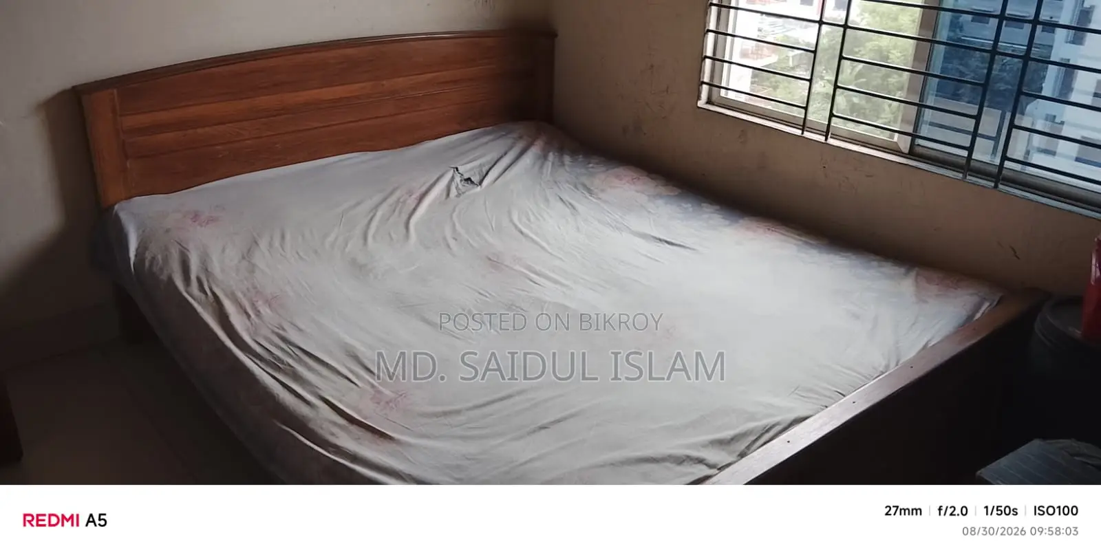 Bed 7 Feet X 6 Feet