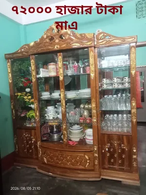 সেগুন কাঠের সুকেজ,ড্রেসিং টেবিল, ডাইনিং টেবিল সহ ৪ চেয়ার