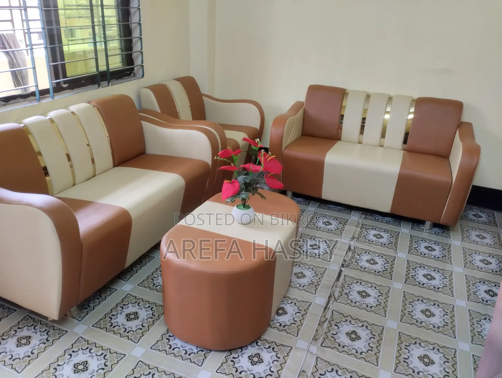 Used for 5 Leather Sofa Set for Sale