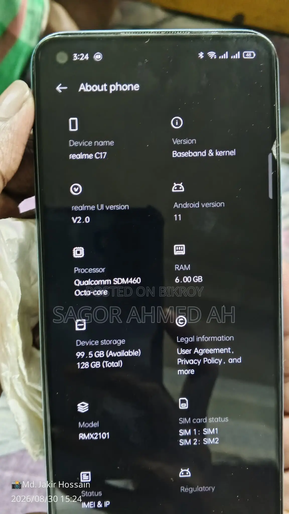 Realme C17 128 GB Green