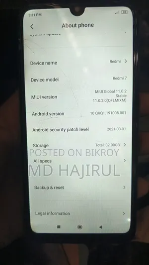 Xiaomi Redmi 7 32 GB Blue