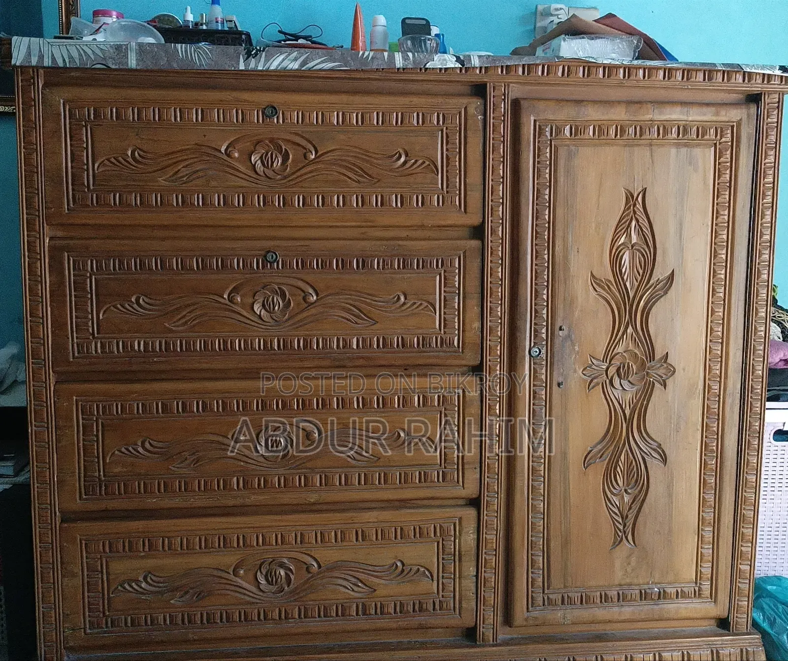 চিটাগাং সেগুন কাঠের ওয়ারড্রব