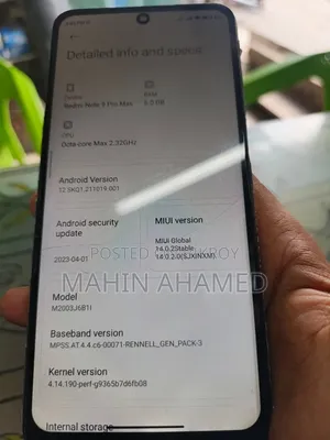 Xiaomi Redmi Note 9 Pro Max 128 GB Red