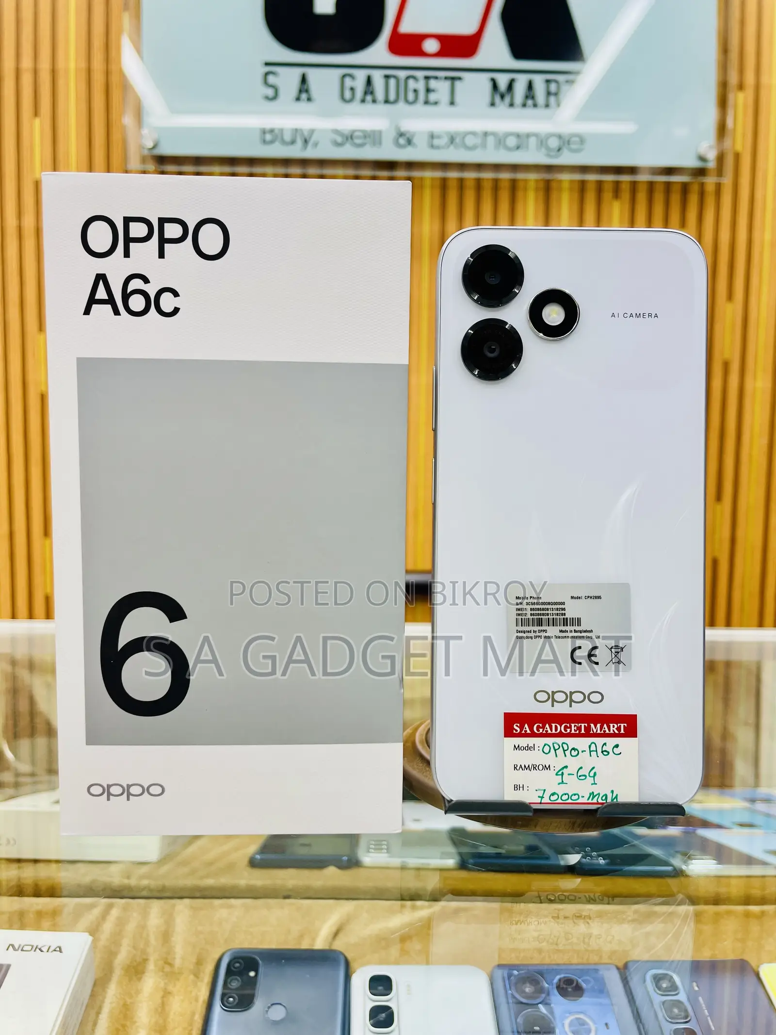 Oppo A6c 128 GB White