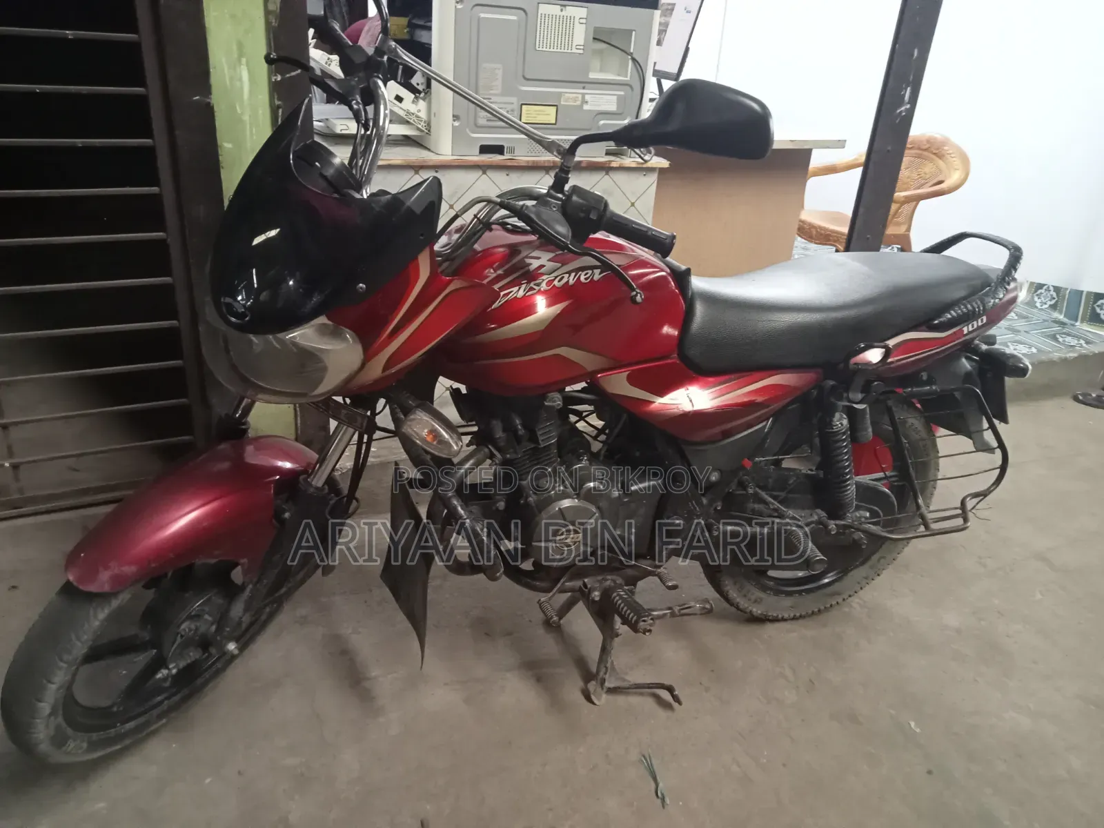 Bajaj Discover 100 2016 Red
