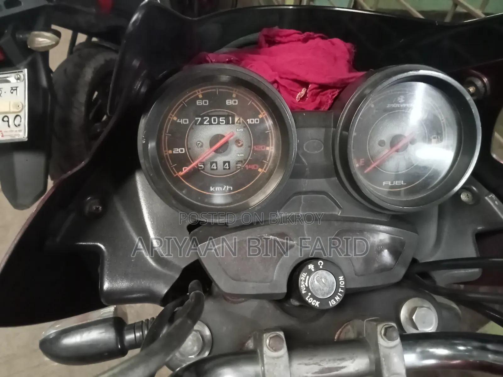 Bajaj Discover 100 2016 Red